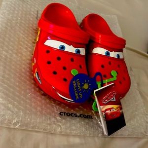 Limited Edition Lightning Mcqueen Crocs (Men Size 8)